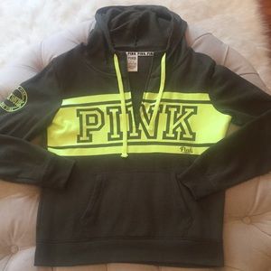 Pink hooded sweatshirt
